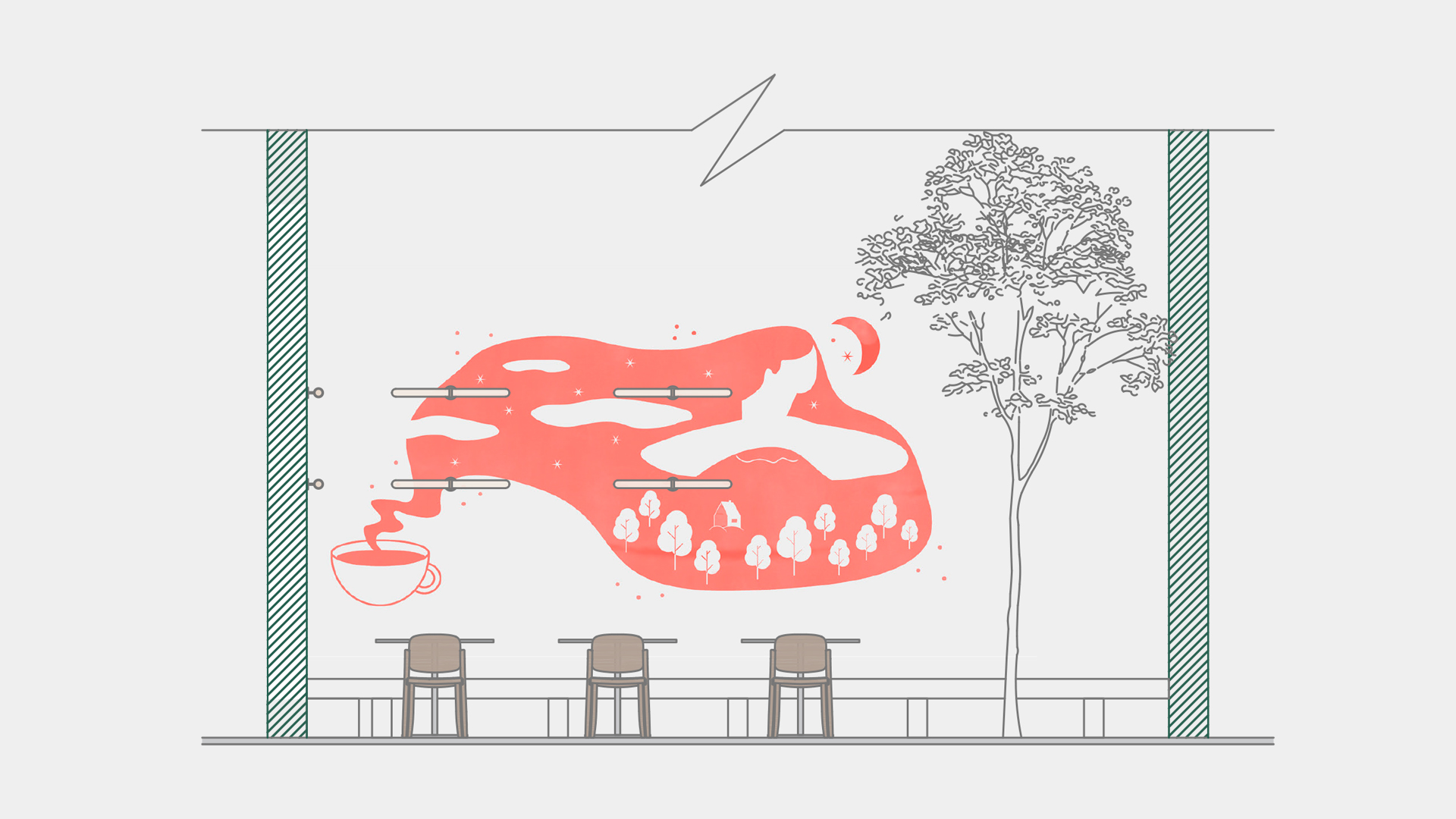 Hogar cafetería Amable