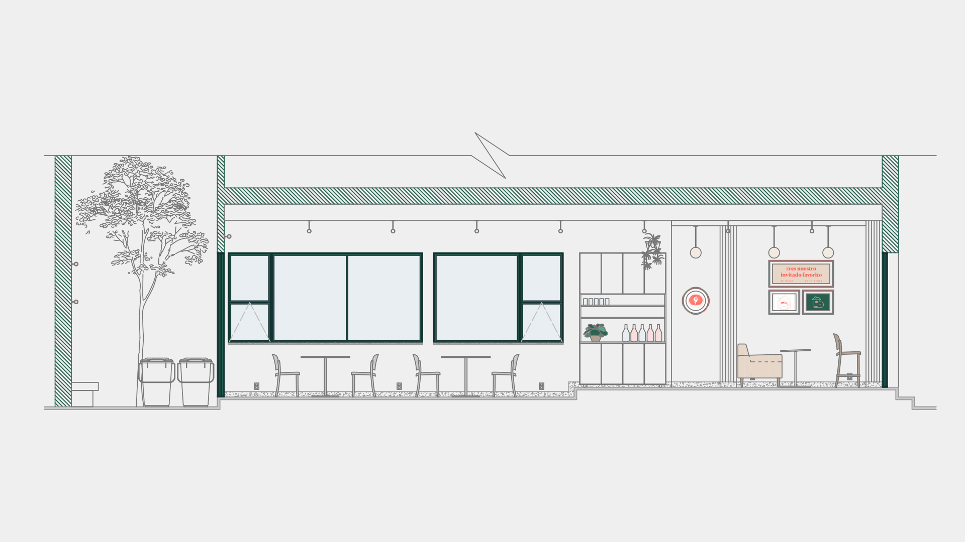 Hogar cafetería Amable